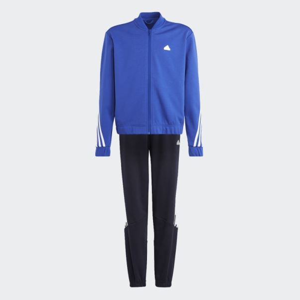 Survêtement Adidas Future Icon Bleu à 3 Bandes