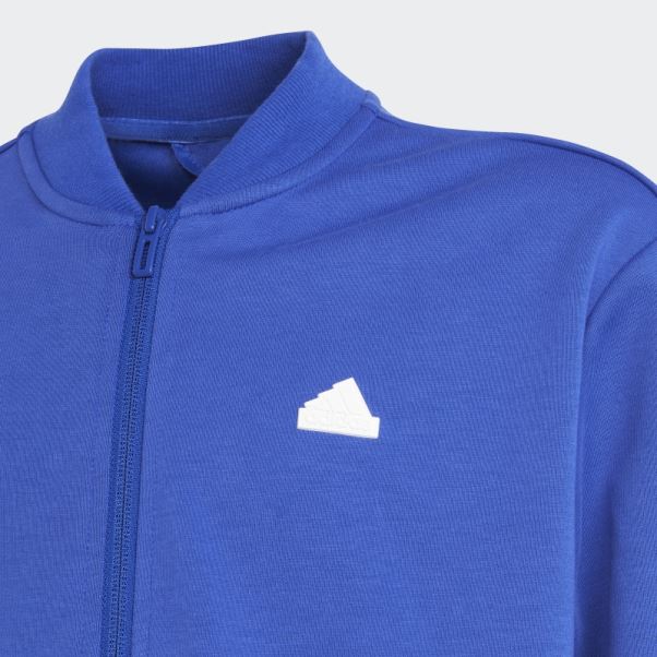 Survêtement Adidas Future Icon Bleu à 3 Bandes