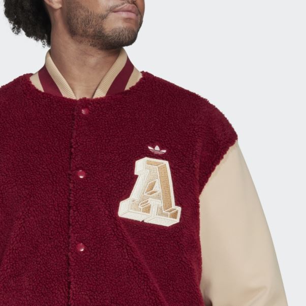 Veste Varsity Adidas Bordeaux