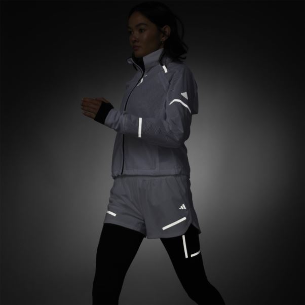 Short De Course X-city Réfléchissant Blanc Adidas