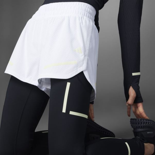 Short De Course X-city Réfléchissant Blanc Adidas