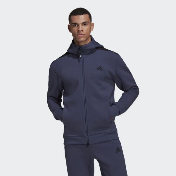 Adidas Z.n.e. Sweat à Capuche Sportswear Marine Chaud