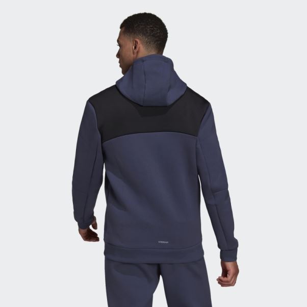 Adidas Z.n.e. Sweat à Capuche Sportswear Marine Chaud