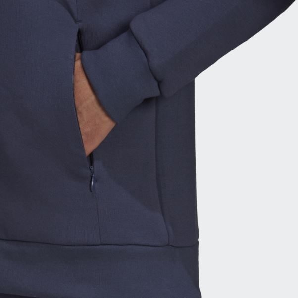 Adidas Z.n.e. Sweat à Capuche Sportswear Marine Chaud
