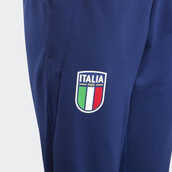 Pantalon D'entraînement Adidas Italy Tiro 23 Bleu Foncé