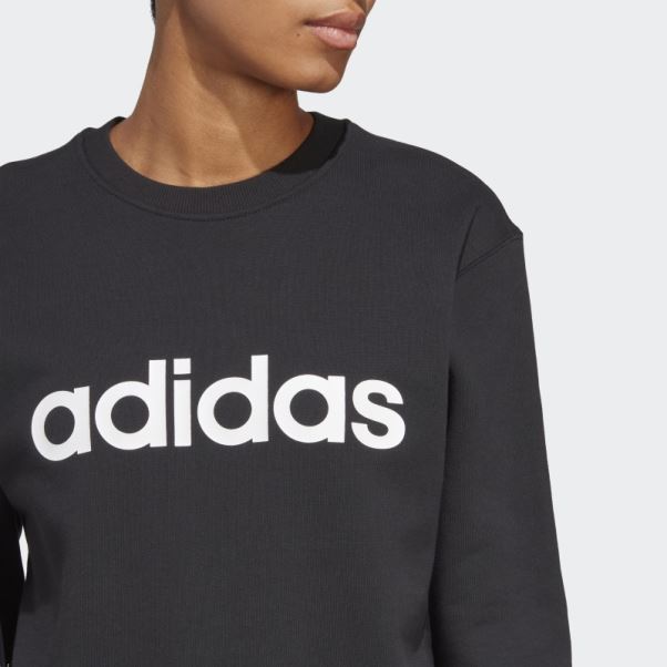 Sweat En Molleton Linear Essentials Noir Adidas