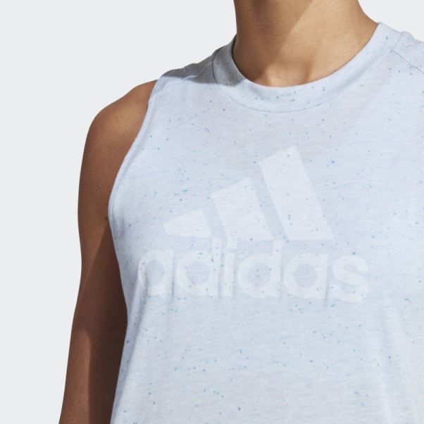 Bleu Aube Mel Future Icônes Gagnants 3.0 Débardeur Adidas