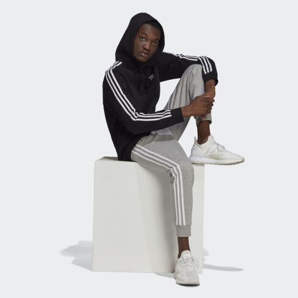 Sweat à Capuche Adidas Adicolor Classics 3 Bandes Noir