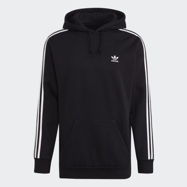 Sweat à Capuche Adidas Adicolor Classics 3 Bandes Noir