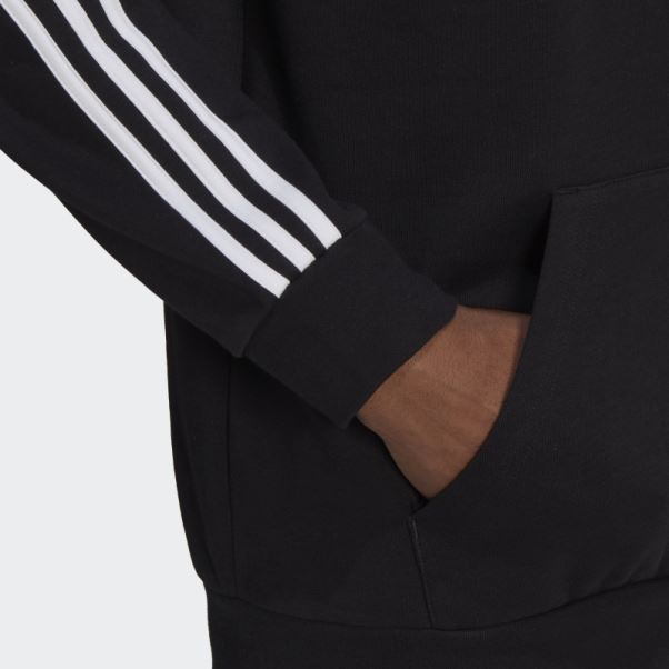Sweat à Capuche Adidas Adicolor Classics 3 Bandes Noir