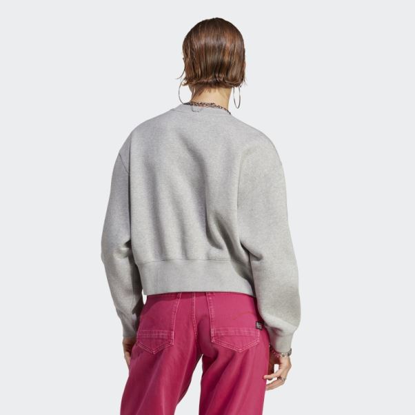 Sweat Adidas Adicolor Essentials Crew Gris Moyen
