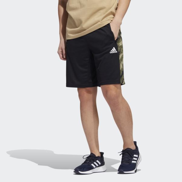 Short De Sport Camouflage Feelstrong Aeroready Noir Adidas
