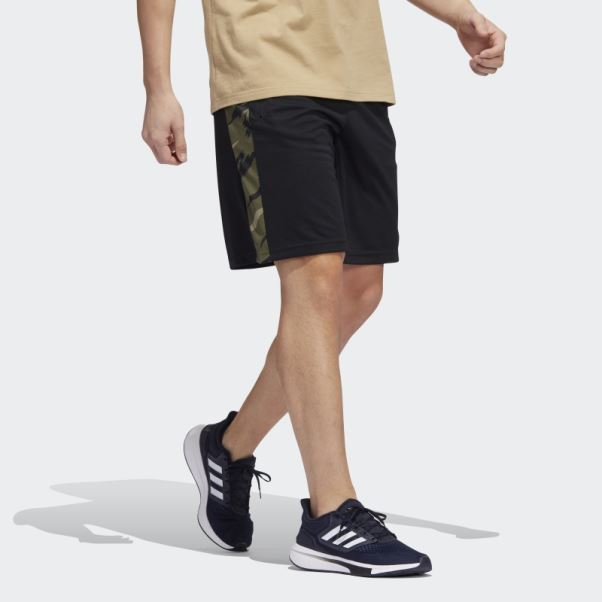 Short De Sport Camouflage Feelstrong Aeroready Noir Adidas