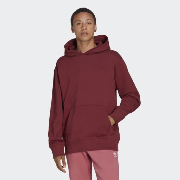 Sweat à Capuche Adidas Adicolor Contempo French Terry Rouge