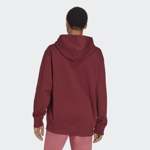 Sweat à Capuche Adidas Adicolor Contempo French Terry Rouge