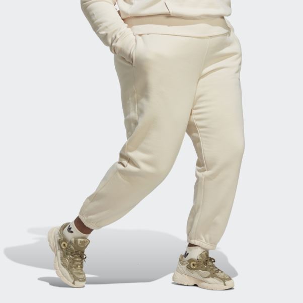 Adidas Pantalon De Jogging En Molleton Essentials (grande Taille) Blanc