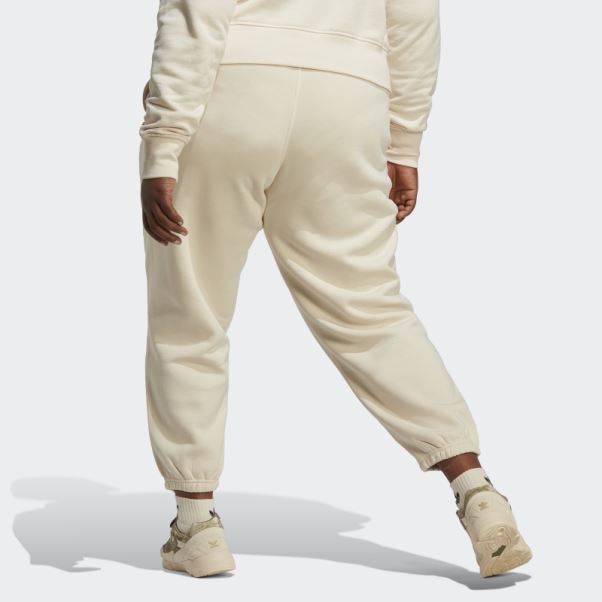 Adidas Pantalon De Jogging En Molleton Essentials Blanc (grande Taille)