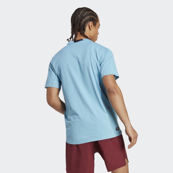 Conçu Pour L'entraînement T-shirt D'entraînement En Cordura Bleu Adidas