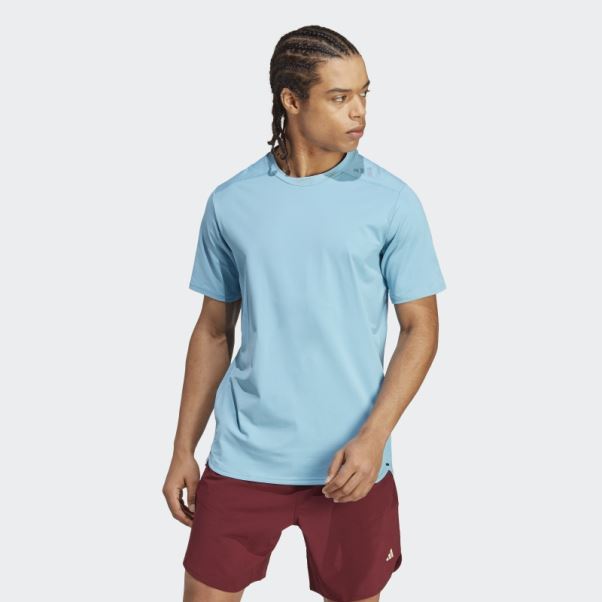 T-shirt D'entraînement En Cordura Bleu Conçu 4 Training Adidas