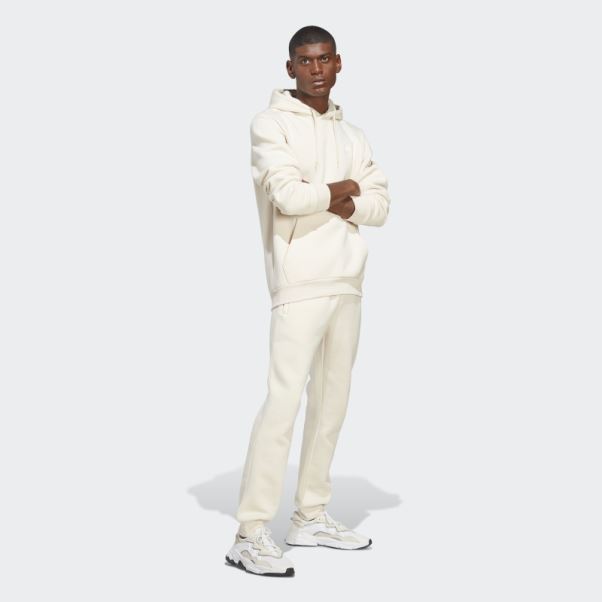 Adidas Sweat à Capuche Trèfle Essentials Blanc