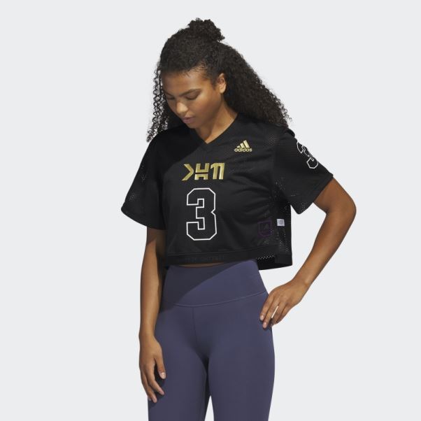 Adidas Marvel Panthère Noire Crop Top Noir