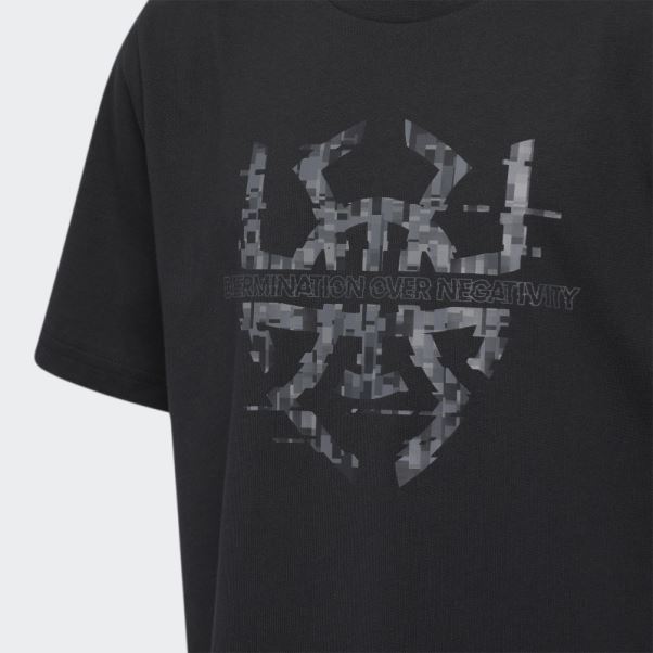 Donovan Mitchell D.o.n. Numéro 4 T-shirt Noir Adidas