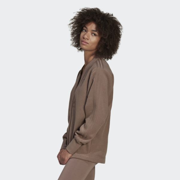 Cardigan Adidas Winterease Marron Trace
