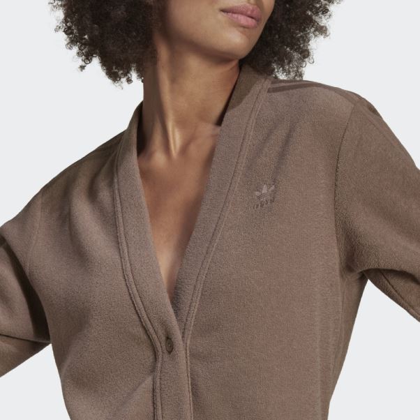 Cardigan Adidas Winterease Marron Trace