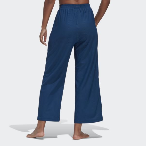 Pantalon Large 7/8 Marine Aeroready Studio Adidas