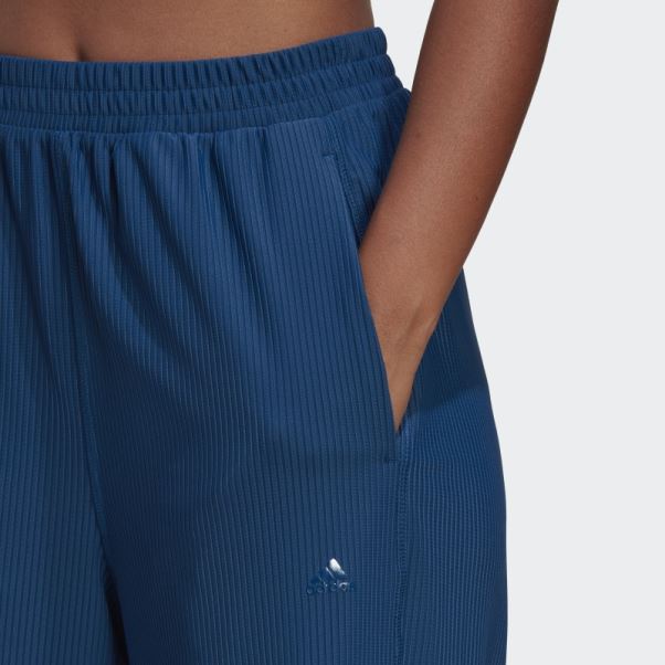 Pantalon Large 7/8 Marine Aeroready Studio Adidas