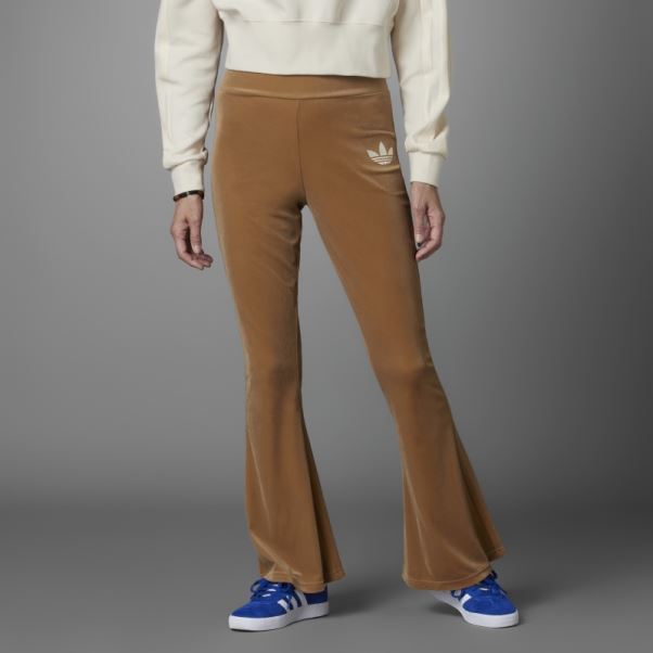 Legging évasé Adidas Adicolor 70s Desert Marron