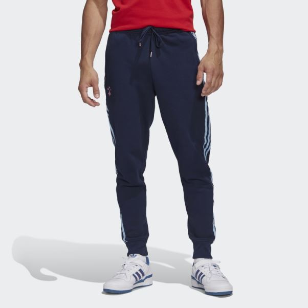 Arsenal Lifestyler Pantalon De Survêtement En Coton épais Bleu Marine Adidas