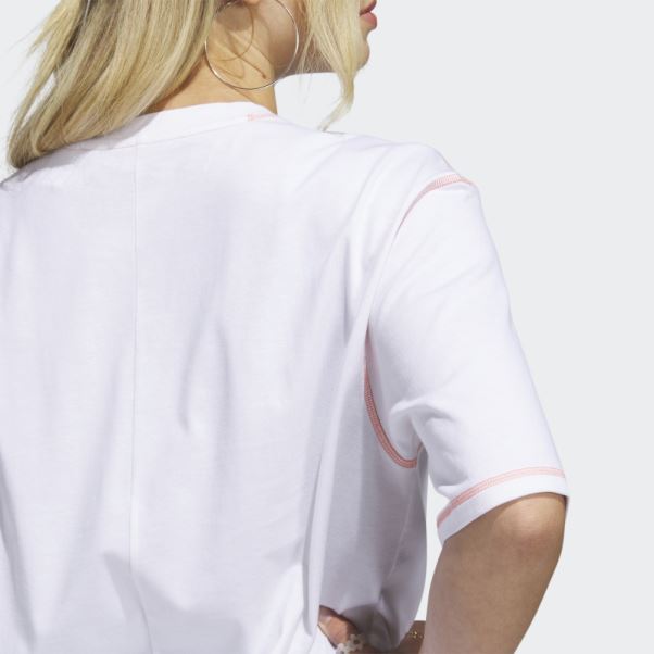 T-shirt à Poche Boyfriend Sport Statement Blanc Adidas