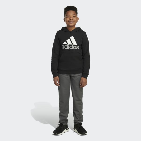 Sweat à Capuche Essentiel (taille Allongée) Adidas Noir
