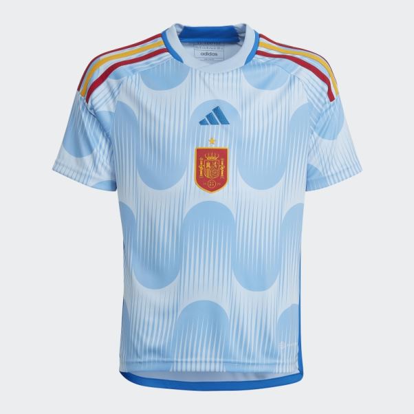 Maillot Adidas Espagne 22 Extérieur Lueur Bleu