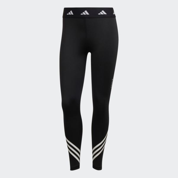Legging Techfit 3 Bandes Noir Adidas