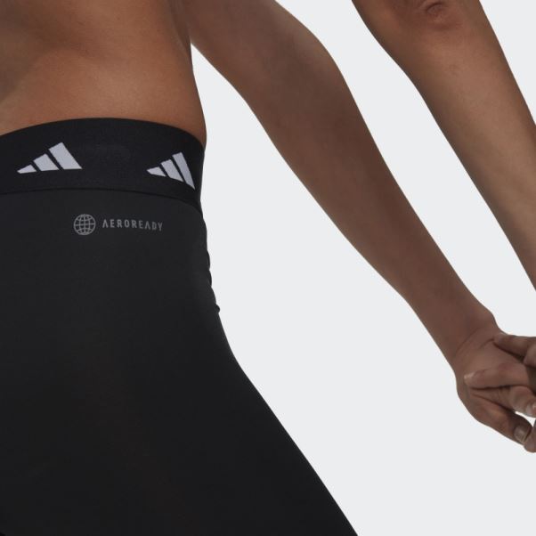 Legging Techfit 3 Bandes Noir Adidas