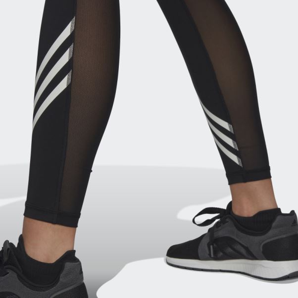 Legging Techfit 3 Bandes Noir Adidas