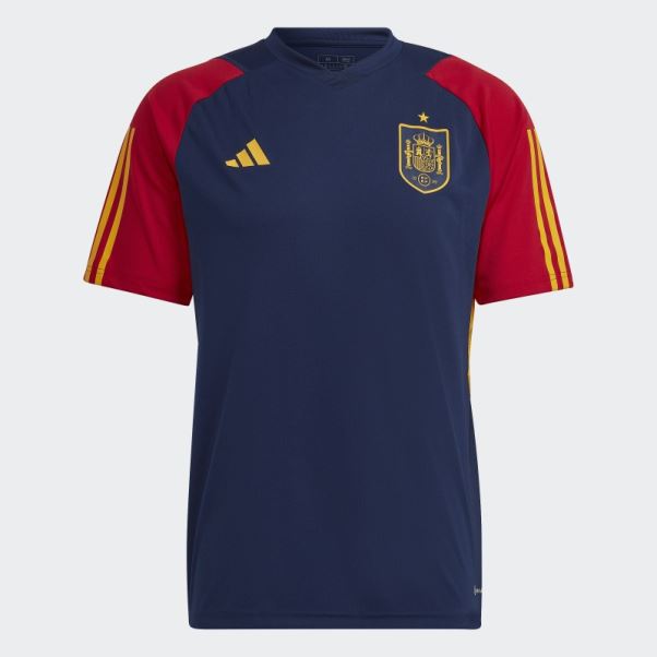 Adidas Maillot D'entrainement Espagne Tiro Bleu Marine