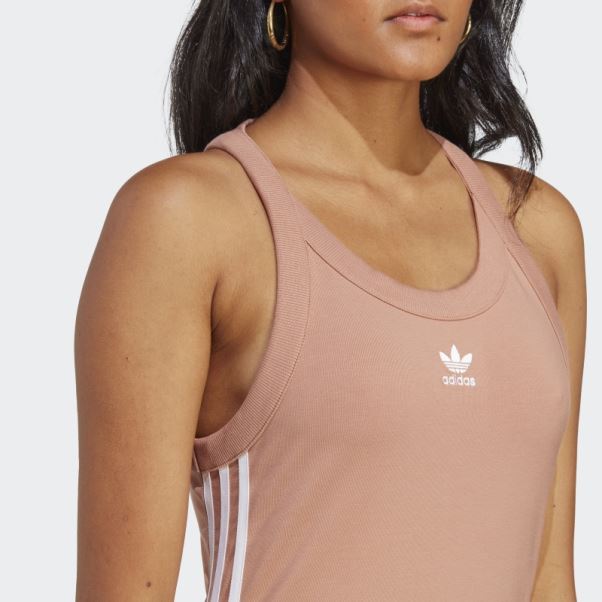 Adidas Adicolor Classics 3-stripes Robe Débardeur Longue Terre Battue