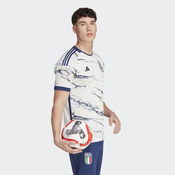 Maillot Italie 23 Extérieur Blanc Adidas Fashion