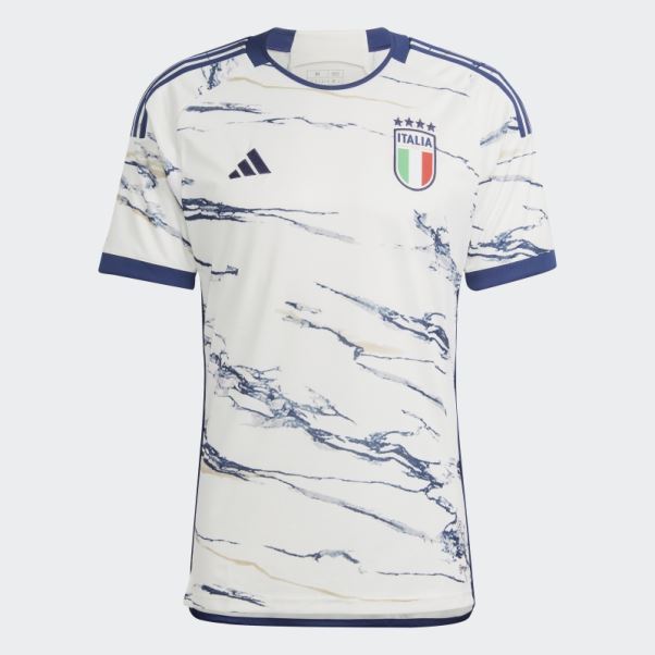 Maillot Italie 23 Extérieur Blanc Adidas Fashion
