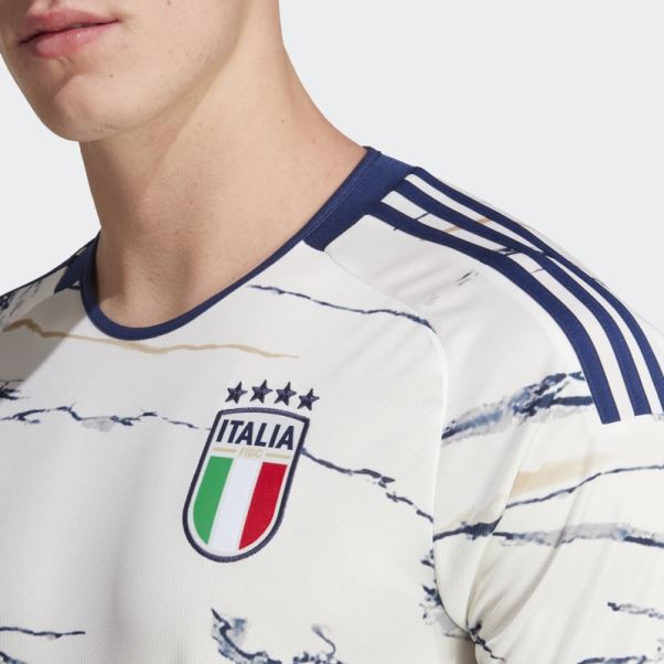 Maillot Italie 23 Extérieur Blanc Adidas Fashion