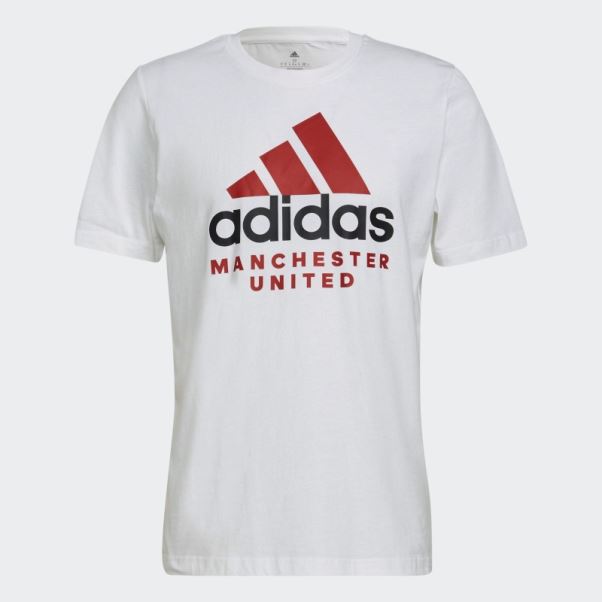 T-shirt Manchester United Adn Graphique Adidas Blanc