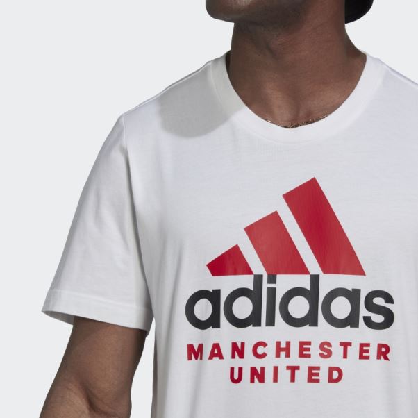 T-shirt Manchester United Adn Graphique Adidas Blanc