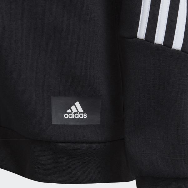 Adidas Future Icon 3-stripes Full-zip Sweat à Capuche Blanc