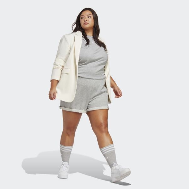 Short Adicolor Essentials French Terry (grande Taille) Gris Moyen Adidas