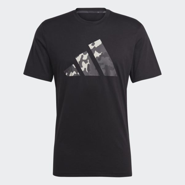T-shirt D'entraînement à Logo Saisonnier Adidas Train Essentials Noir