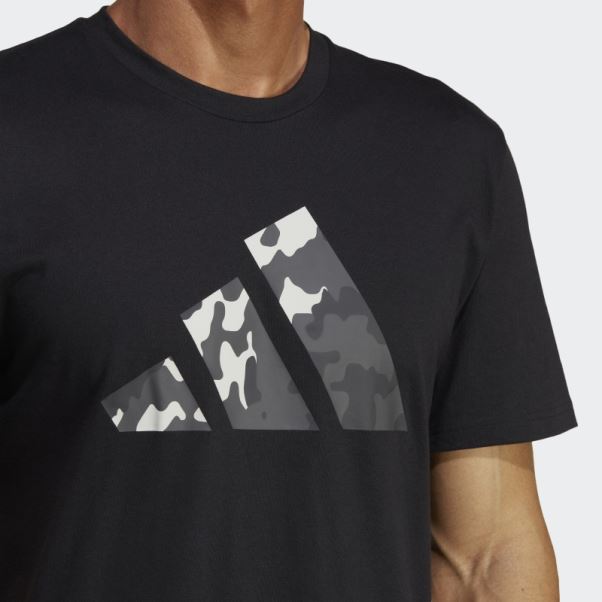 T-shirt D'entraînement à Logo Saisonnier Adidas Train Essentials Noir