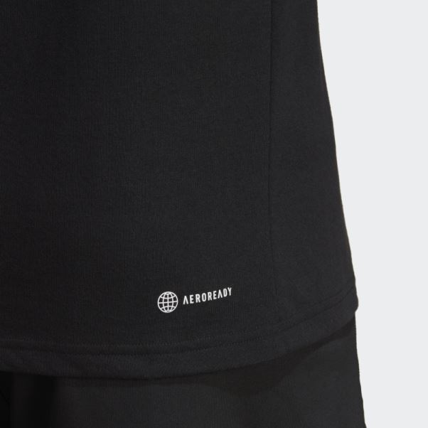 T-shirt D'entraînement à Logo Saisonnier Adidas Train Essentials Noir